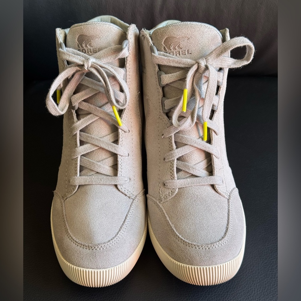 Sorel Out N About Waterproof Leather Wedge Sneakers - Picture 5 of 8